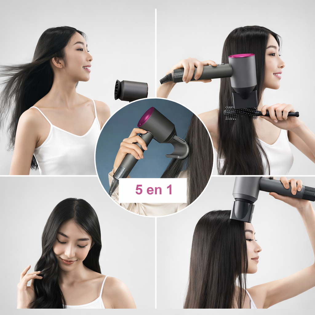 Secador Profesional Iónico de Última Generación | Ultra Ligero y Sin Encrespamiento